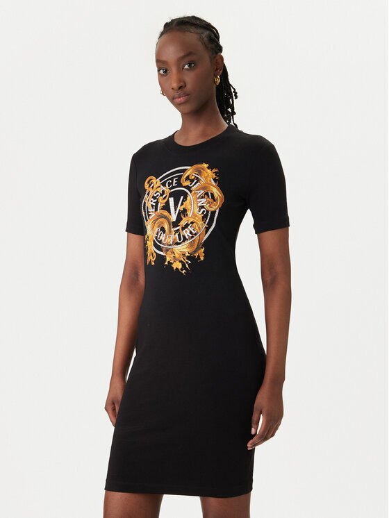 Versace Jeans Couture Ежедневна рокля 80HAOE01 CJ02E Slim Fit