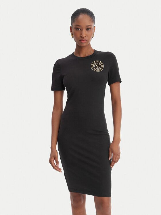 Versace Jeans Couture Ежедневна рокля 80HAOT02 CJ03T Slim Fit