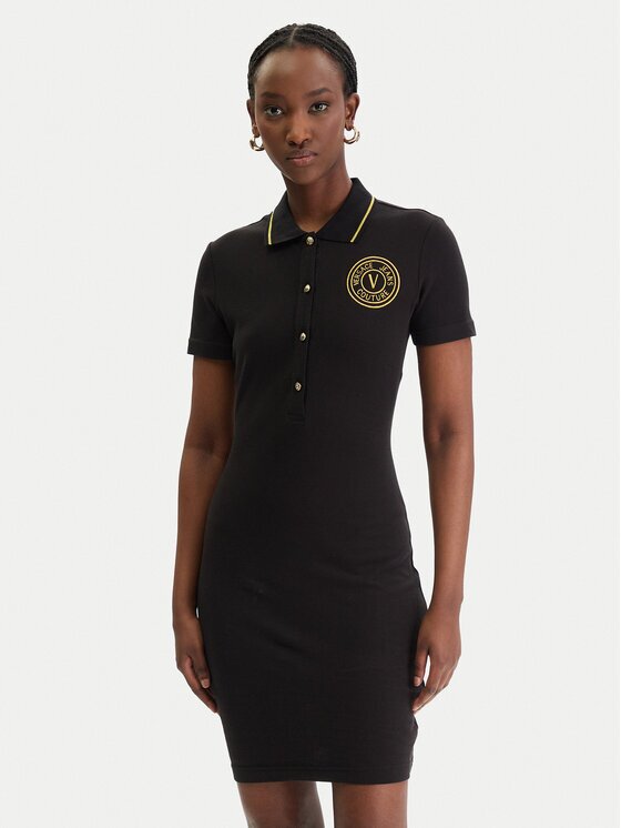 Versace Jeans Couture Ежедневна рокля 80HAOT03 CJ01T Slim Fit