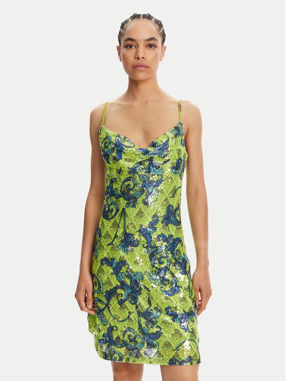 Versace Jeans Couture Коктейлна рокля 78HAO9B6 Slim Fit
