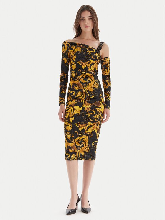 Versace Jeans Couture Коктейлна рокля 79HAO974 J0237 Slim Fit