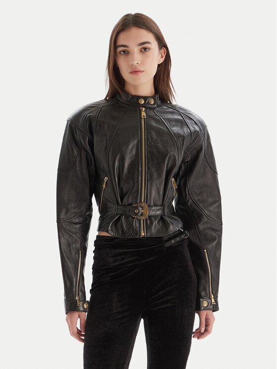 Versace Jeans Couture Кожено яке 79HAVP03 CP021 Regular Fit