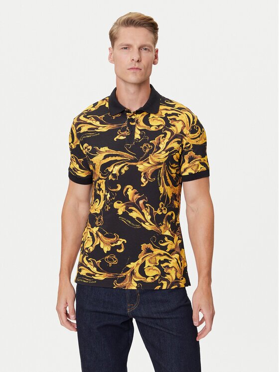 Versace Jeans Couture Тениска с яка и копчета 79GAG6S0 JS514 Regular Fit