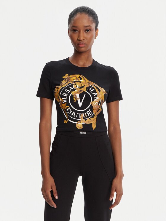 Versace Jeans Couture Тишърт 79HAHE01 CJ02E Regular Fit
