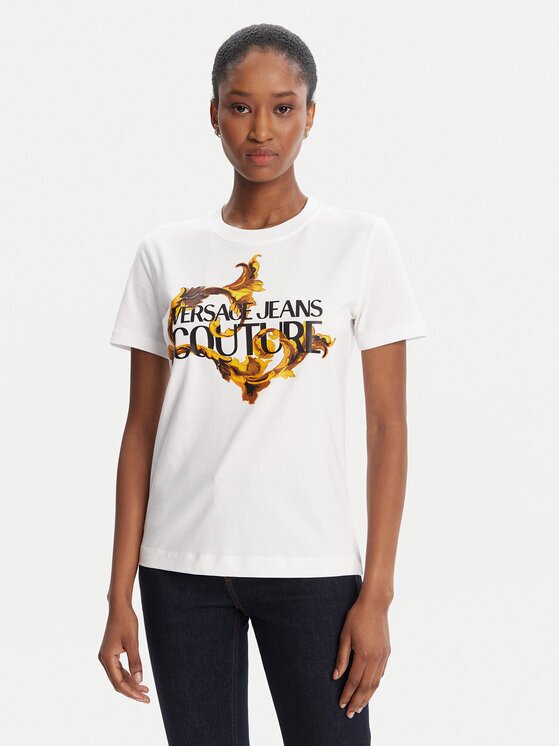 Versace Jeans Couture Тишърт 79HAHE06 CJ00E Regular Fit