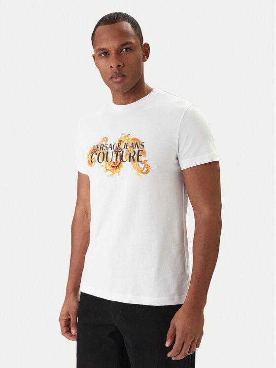 Versace Jeans Couture Тишърт 80GAHE02 CJ00E Regular Fit