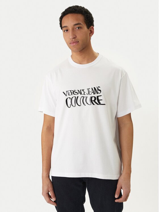 Versace Jeans Couture Тишърт 80GAHE04 CJ00E Regular Fit