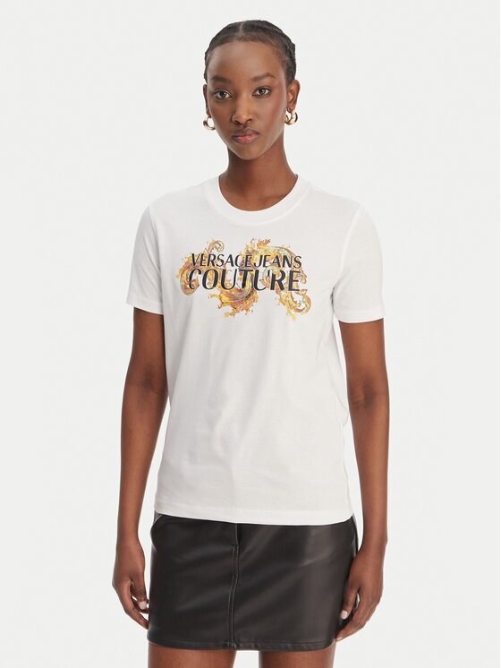 Versace Jeans Couture Тишърт 80HAHE02 CJ00E Regular Fit