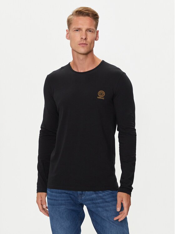 Versace Тениска с дълъг ръкав AUU01007 1A10011 Regular Fit