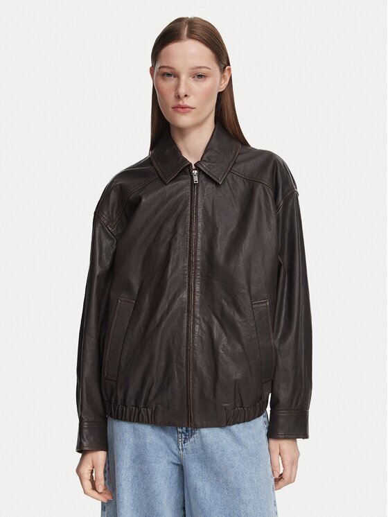Weekend Max Mara Кожено яке Cose 2625446041 Regular Fit