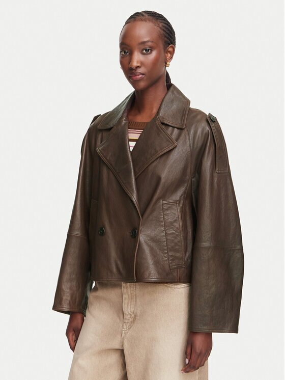 Weekend Max Mara Кожено яке Felino 2625446051 Regular Fit