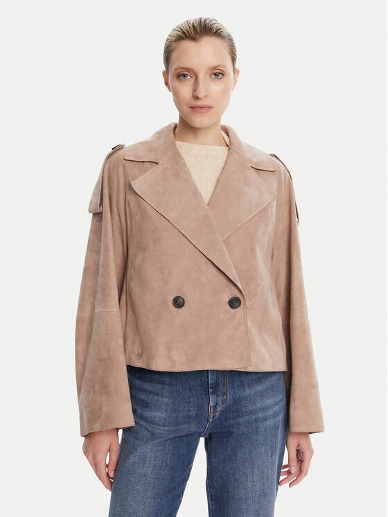 Weekend Max Mara Кожено яке Maga 2525446061 Regular Fit