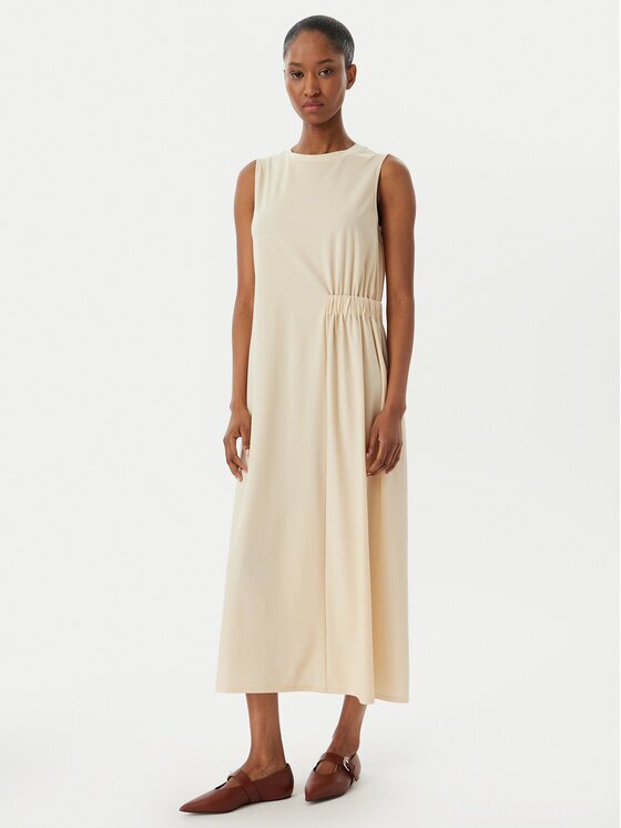 Weekend Max Mara Лятна рокля Tenebre 2515621032 Екрю Regular Fit