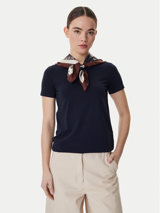 Weekend Max Mara Тишърт Multib 2615971021 Светлосиньо Regular Fit