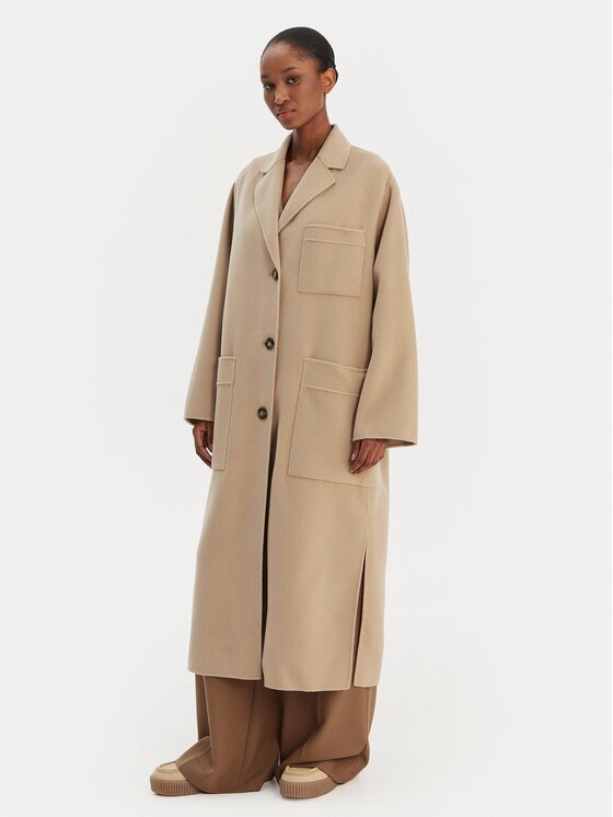 Weekend Max Mara Вълнено палто Galosce 2615011021 Relaxed Fit